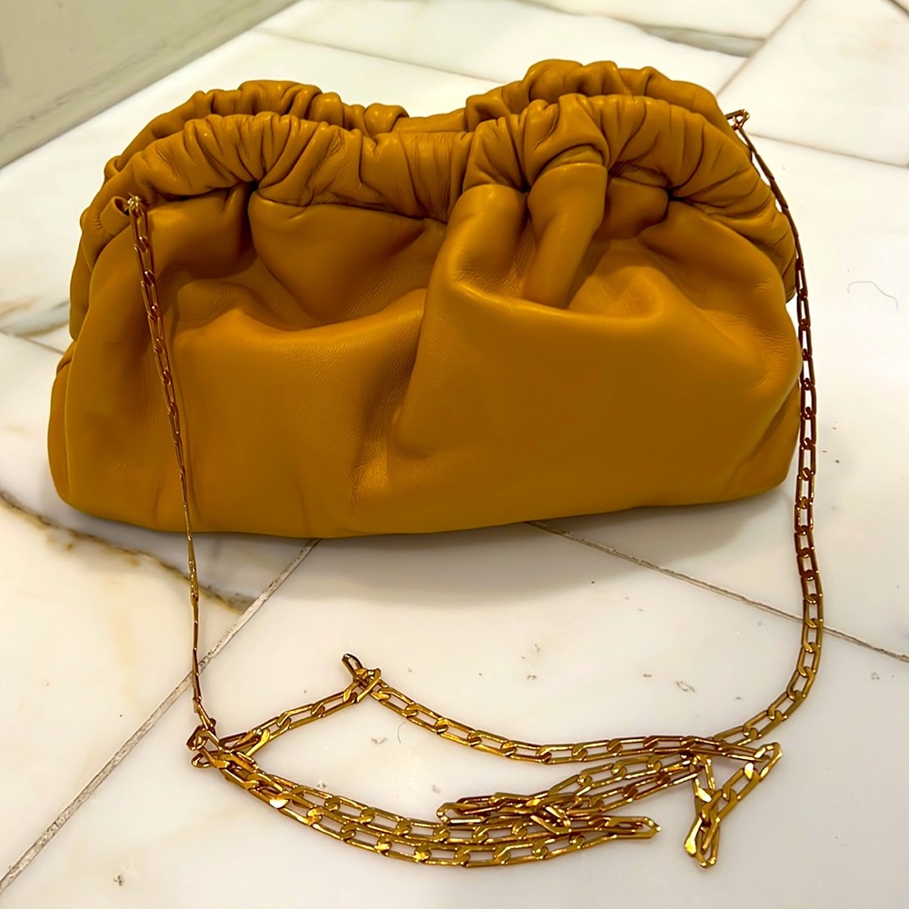 Mansur Gavriel Mini Cloud Clutch Ochre